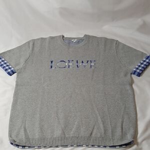 Loewe Logo Detailed Checked T Shirt